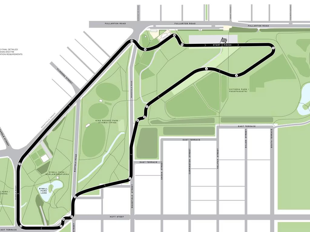 Rencana layout sirkuit Adelaide untuk MotoGP Australia (Dok. MotoGP)