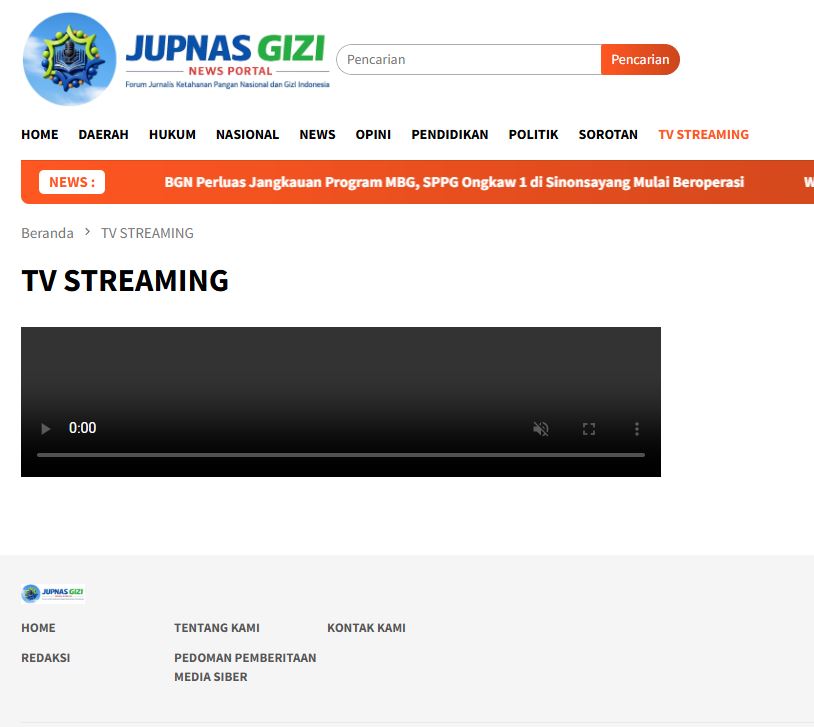 Belum ada kejelasan mengenai kapan MBG TV akan memulai layanan streaming. Siaran televisi saat ini masih menggunakan sistem siaran regional. 