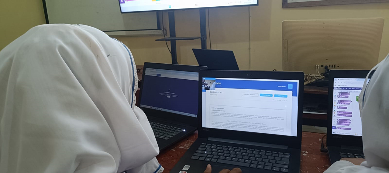 TRYOUT: Seluruh siswa kelas 9 MTsN 5 Bojonegoro akan menjalani tryout TKA mandiri, sebelumnya usai simulasi TKA.