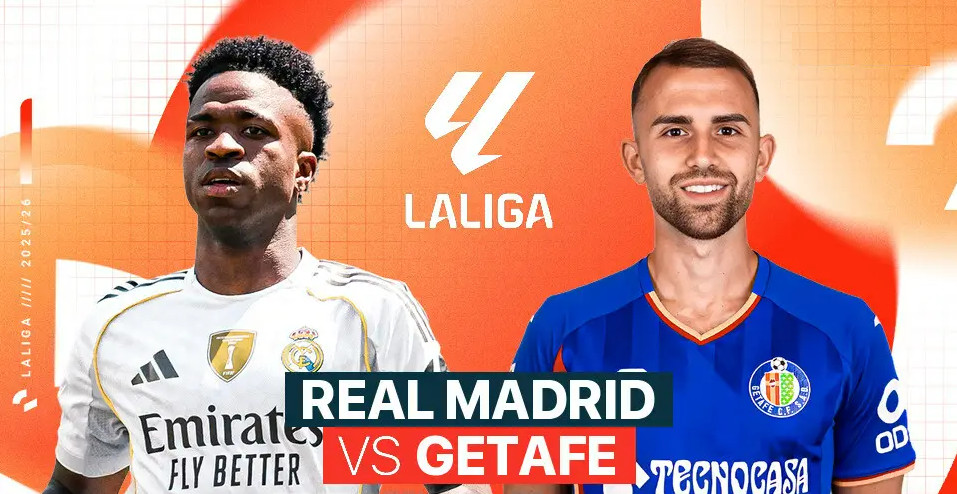 LALIGA SPANYOL: Real Madrid vs Getafe.