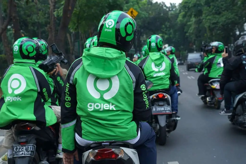 BONUS HARI RAYA: Driver ojol dan kurir tahun ini kembali menerima BHR Lebaran.