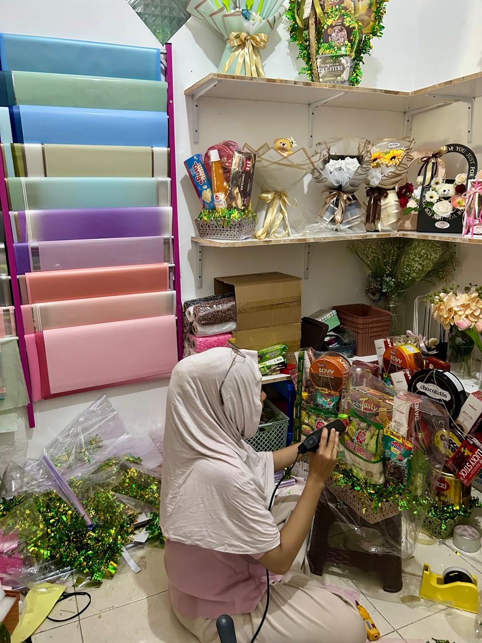 JELANG LEBARAN: Pemesanan parsel lebaran alami kenaikan dan didominasi permintaan kemasan kardus.
