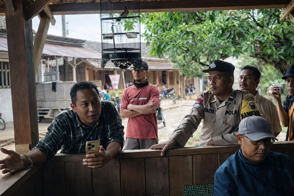 BELUM DITAHAN: Meski telah ditetapkan sebagai tersangka, tapi petugas belum menahan Agus Palon.  
