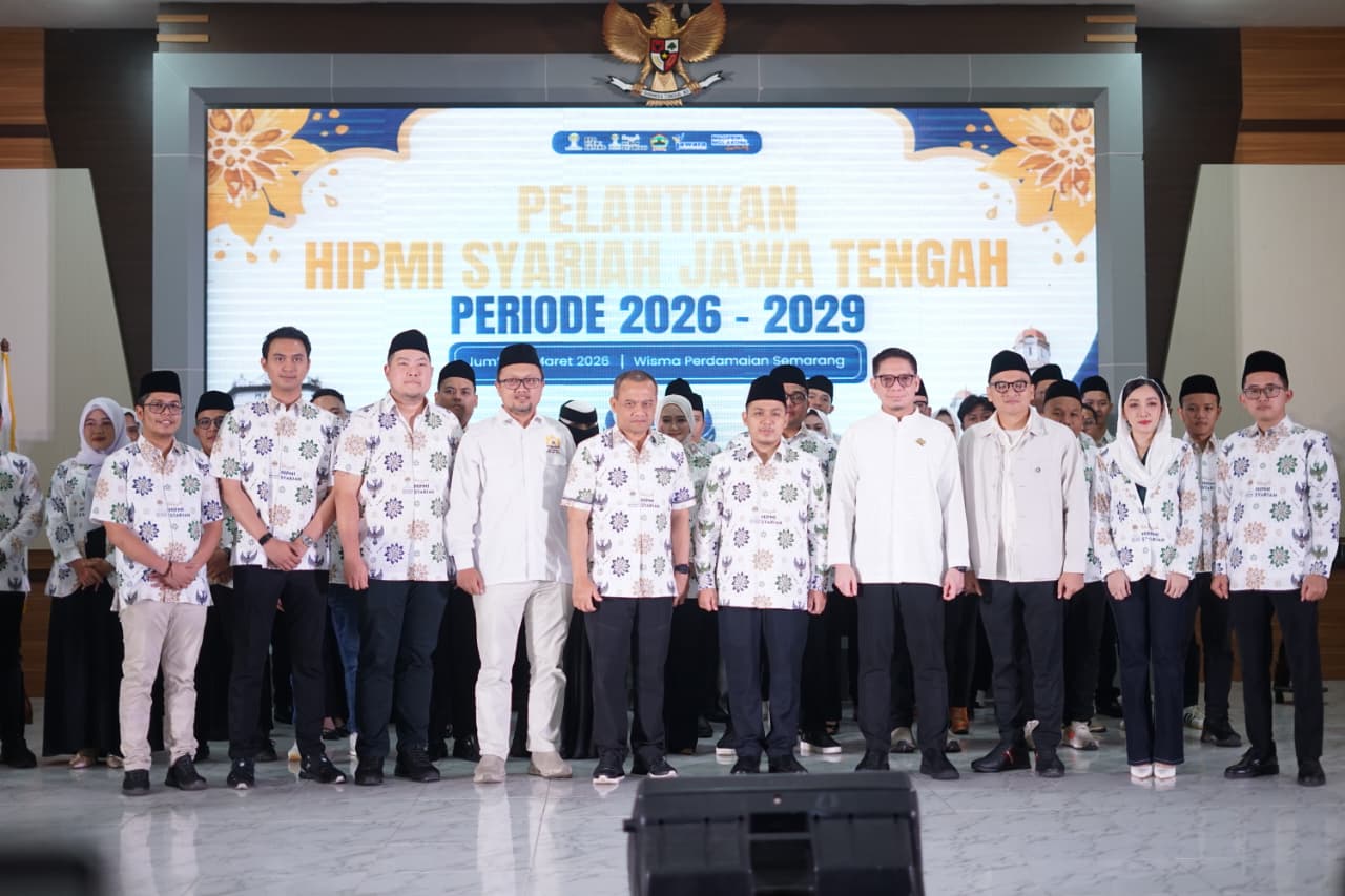 SYARIAH: Pelantikan Pengurus Hipmi Syariah Jawa Tengah di Wisma Perdamaian, Semarang.