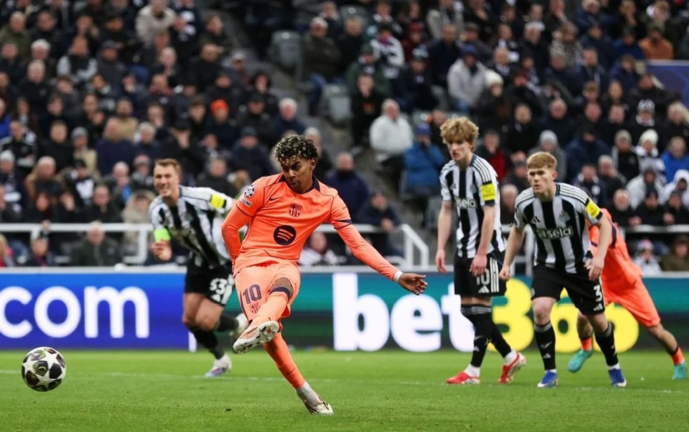 LAGA UCL: Barcelona vs Newcastle United.