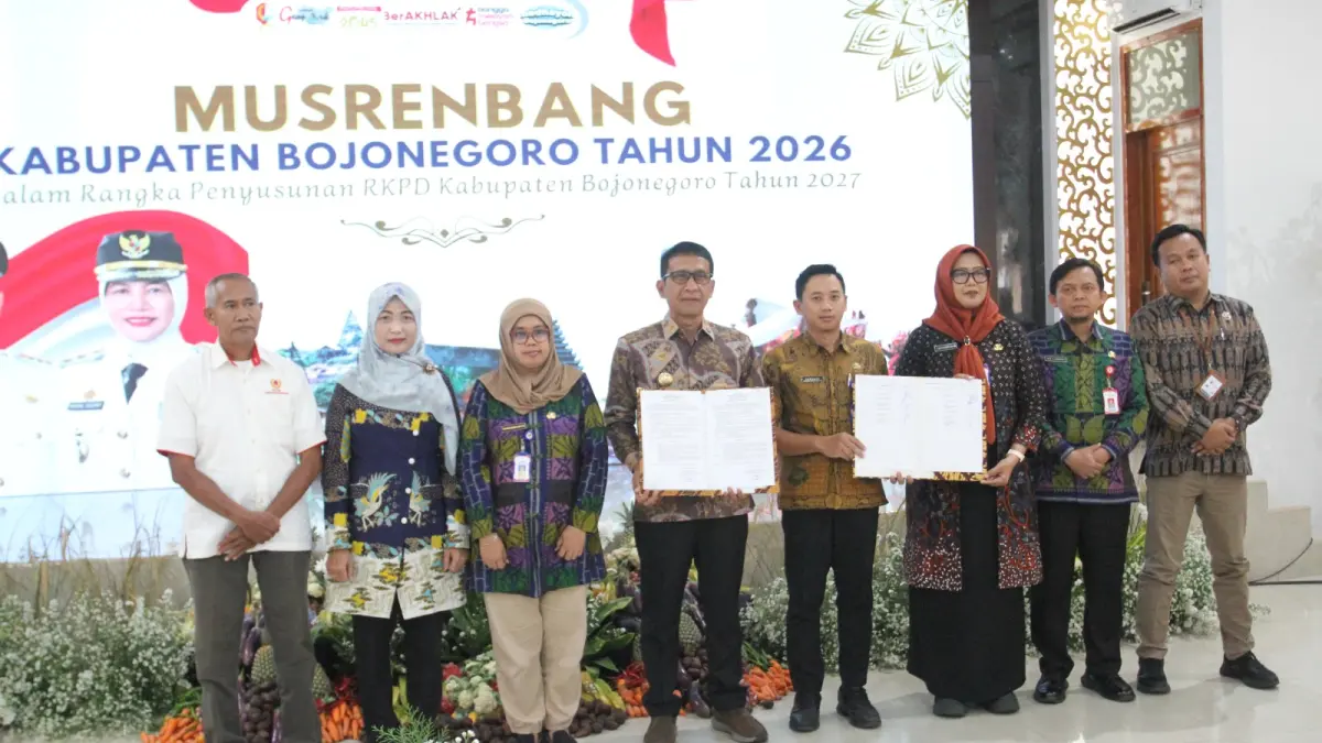 PERENCANAAN : Bupati Wahono dan sejumlah stakeholder saat Musrenbang.