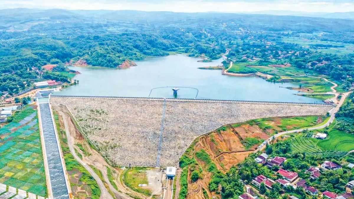 PROYEK STRATEGIS NASIONAL : Bendungan Karangnongko dibangun di wilayah Blora dan wilayah Bojonegoro. Warga menanti pencairan ganti rugi lahan. (ISTIMEWA/RADAR BOJONEGORO)
