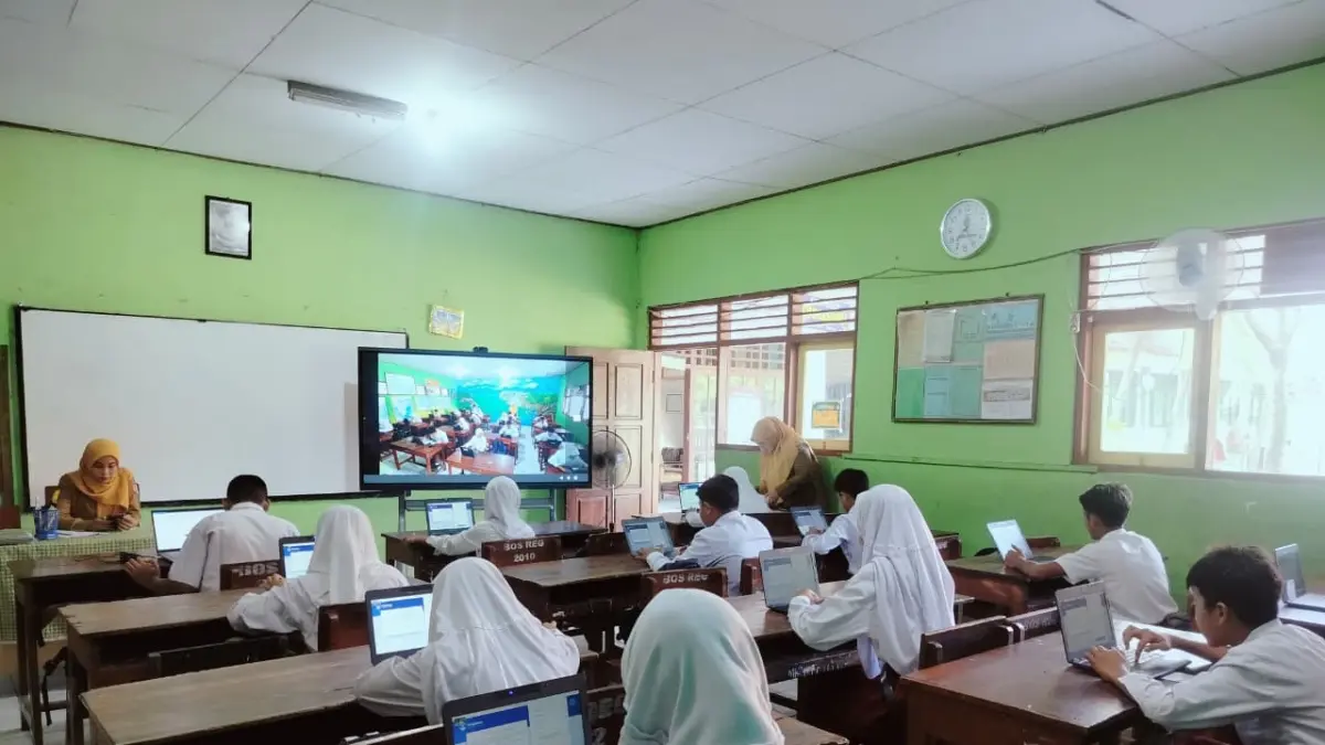 GELADI : Pelaksanaan geladi TKA di SDN Kauman 2. (ISTIMEWA/RADAR BOJONEGORO)