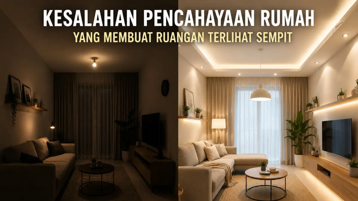Ilustrasi pencahayaan dalam rumah yang membuat lebih estetik dan juga terlihat luas. (AI/HAKAM ALGHIVARI/RADAR BOJONEGORO)