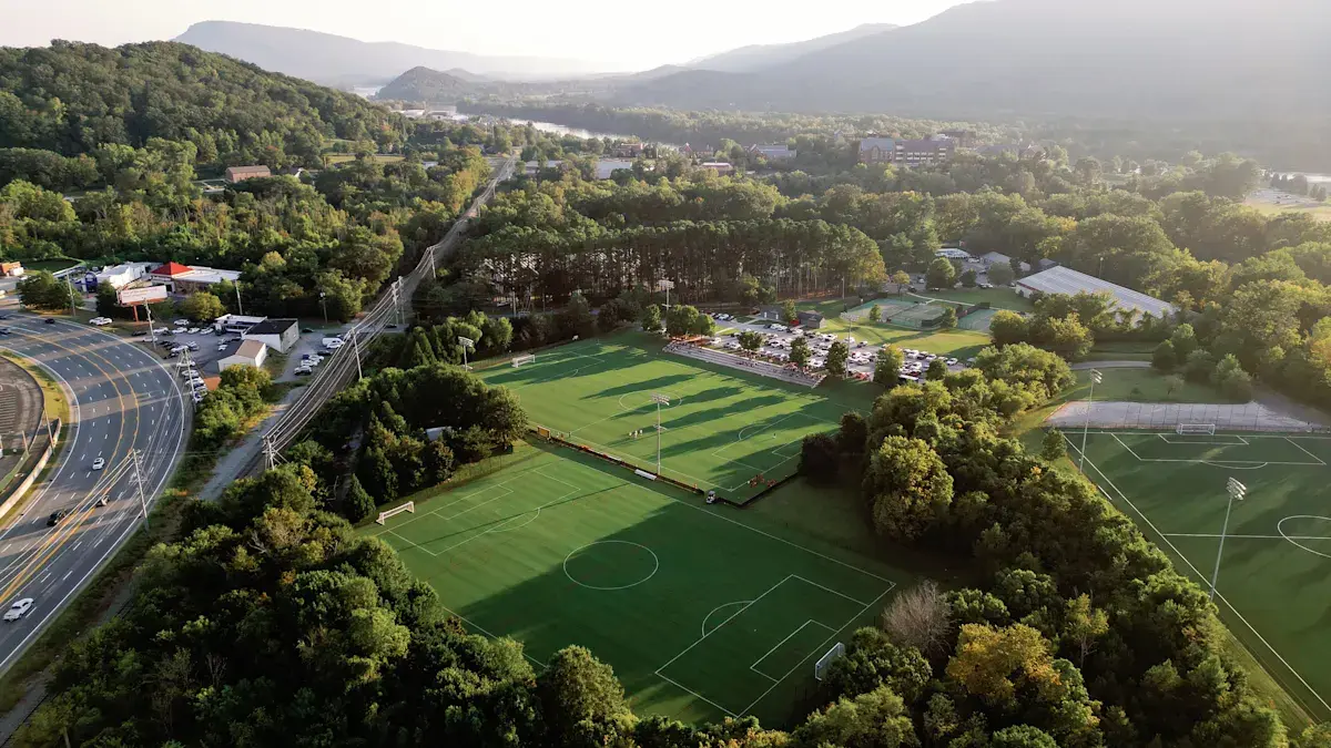 Lapangan sekolah SMA Baylor bakal jadi tempat latihan Timnas Spanyol di Piala Dunia 2026. (Dok. Baylor School)