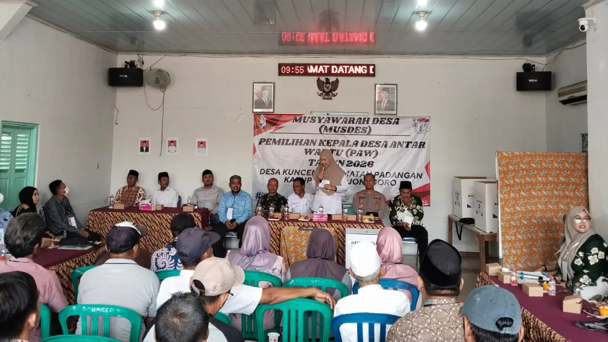 PILKADES PAW: Pilkades PAW di Kecamatan Padangan telah selesai, dimenangkan calon nomor urut satu. (YANA DWI KURNIYA WATI/RADAR BOJONEGORO)