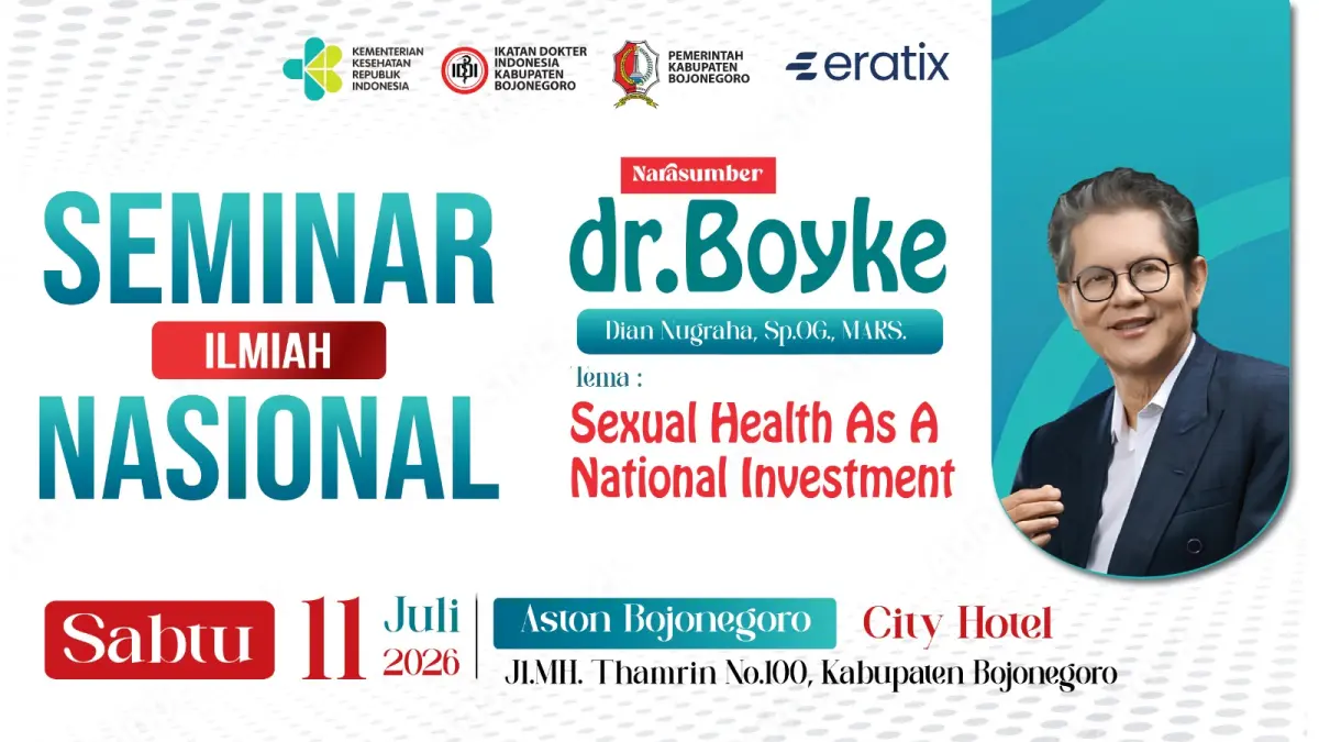 SEMINAR: IDI Cabang Bojonegoro gelar Seminar Ilmiah Nasional dr. Boyke di Aston Bojonegoro City Hotel pada Sabtu, 11 Juli 2026.