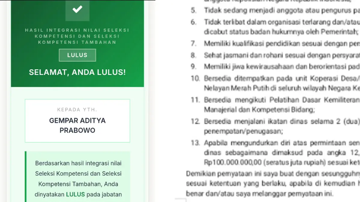 Tangkapan layar postingan gmpradty di Threads yang viral. (THREADS)