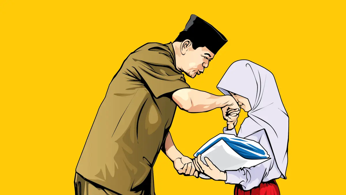 ILUSTRASI GURU (AINUR OCHIEM/RADAR BOJONEGORO)