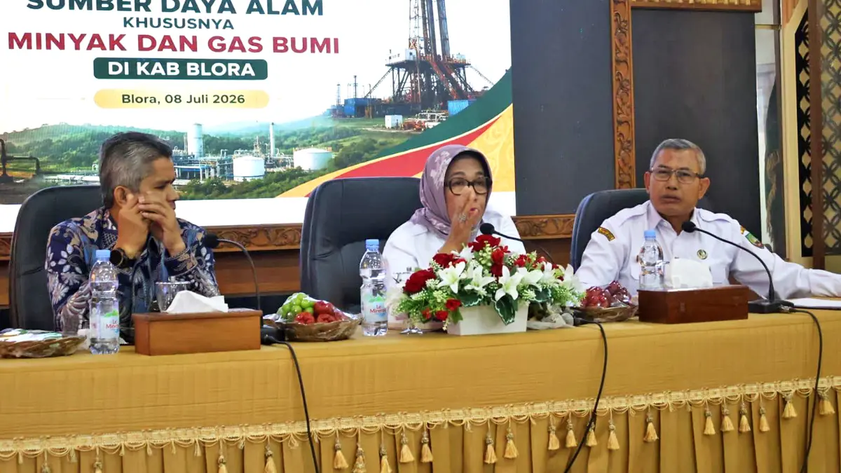 STUDI TIRU: Wakil Bupati Blora Sri Setyorini menerima kunjungan dari Pemkab Boyolali. (IST./RDR.BJN&nbsp;)