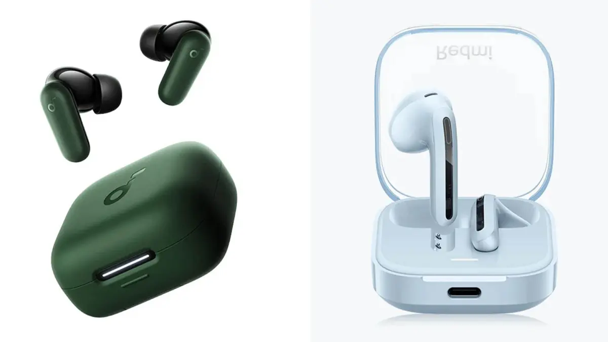 Sejumlah produsen menghadirkan perangkat audio nirkabel dengan harga di bawah Rp500 ribu yang mampu memenuhi kebutuhan mendengarkan musik, bermain gim, hingga melakukan panggilan video. (ANKER&REDMI/ANDHIKA FERIAWAN/RADAR BOJONEGORO)