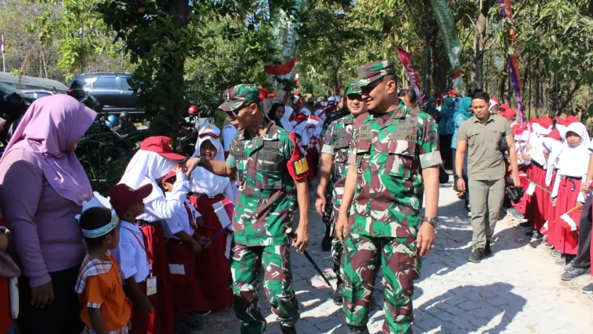 TMMD : Pembukaan TMMD di Desa Gembyungan, Kecamatan Randublatung. (ISTIMEWA/RADAR BOJONEGORO)
