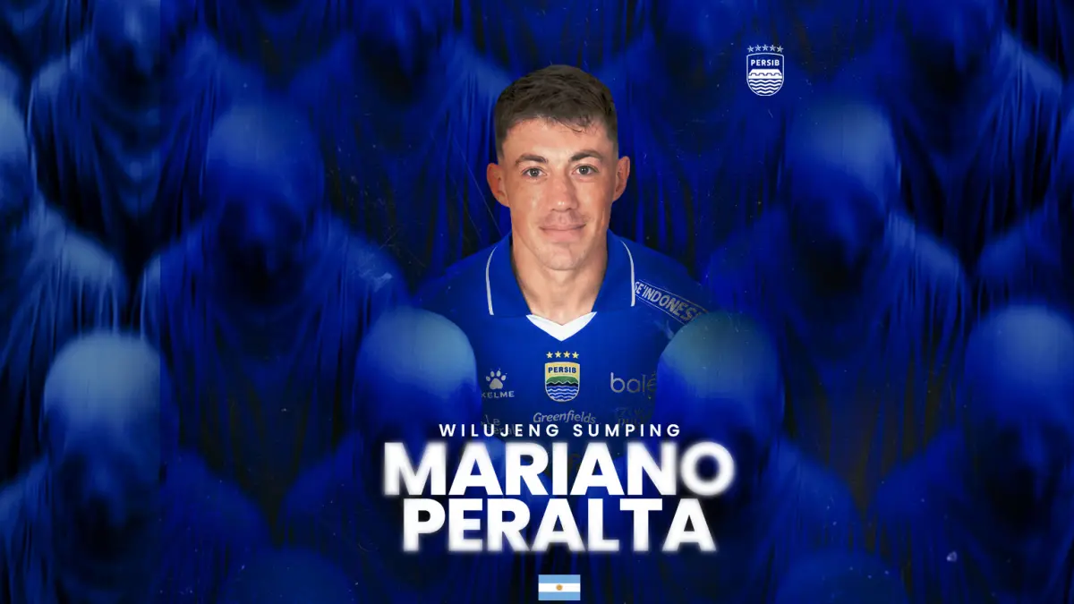 Mariano peralta resmi ke Persib Bandung. (DOK. LAMAN PERSIB)