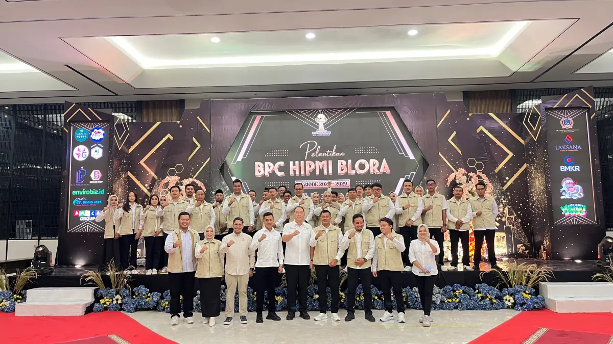 DIKUKUHKAN: Pengurus HIPMI Blora periode 2026-2029 dikukuhkan