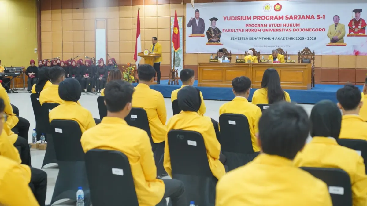 Sebanyak 97 mahasiswa dinyatakan lulus menempuh pendidikan S1 dan gelar Yudisium&nbsp;Sarjana&nbsp;Strata&nbsp;1&nbsp;(S1)&nbsp;Tahun&nbsp;Akademik&nbsp;2025/2026&nbsp;Semester&nbsp;Genap sebanyak. (UNIGORO FOR RADAR BOJONEGORO)