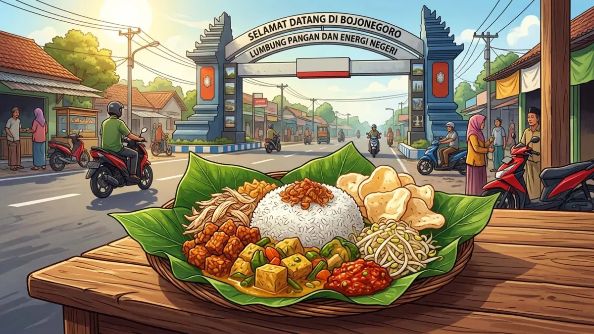 5 Kuliner khas yang wajib kamu coba saat berkunjung di Bojonegoro, cocok juga untuk oleh oleh. (GEMINI AI/ANDHIKA FERIAWAN/RADAR BOJONEGORO)