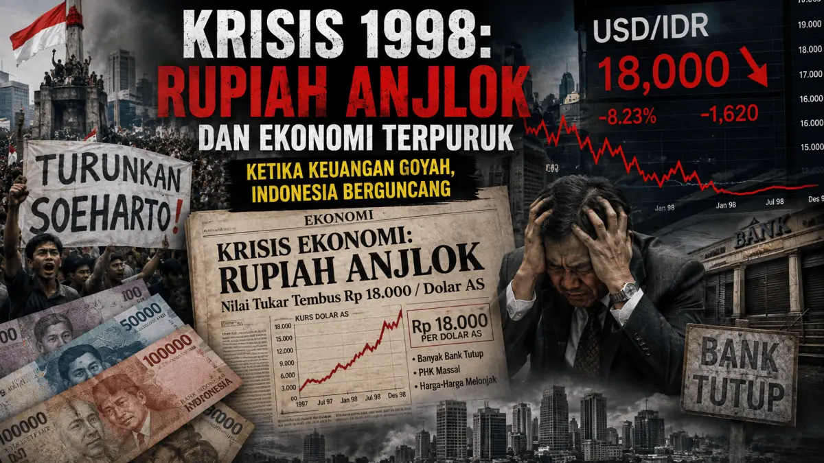 Ilustrasi krisis 1998 (AI/RADAR BOJONEGORO)