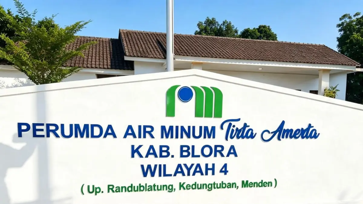TERDAMPAK: Sekitar 400 pelanggan Perumda Air Minum Tirta Amerta Blora kelimpungan akibat layanan air mampet. (IST./RDR.BJN)