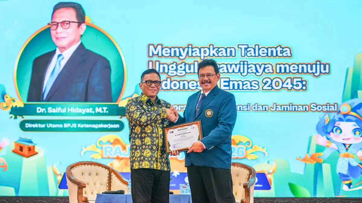 ADV: Penyerahan secara simbolis BPJS Ketenagakerjaan bersama Universitas Brawijaya (UB) melalui perjanjian kerja sama (PKS) memperluas manfaat jaminan sosial ke bidang pendidikan, pengabdian kepada masyarakat, hingga pemberdayaan ekonomi. 