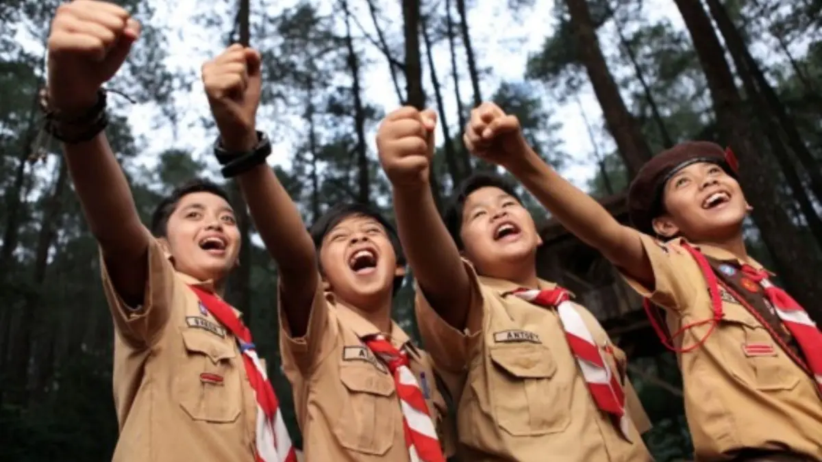 Pramuka tak hanya sekedar seragam cokelat, tali-temali, berkemah, dan kegiatan di alam terbuka, tetapi juga memiliki sejarah serta nilai pendidikan yang menarik untuk diketahui. (ISTIMEWA/ANDHIKA FERIAWAN/RADAR BOJONEGORO)