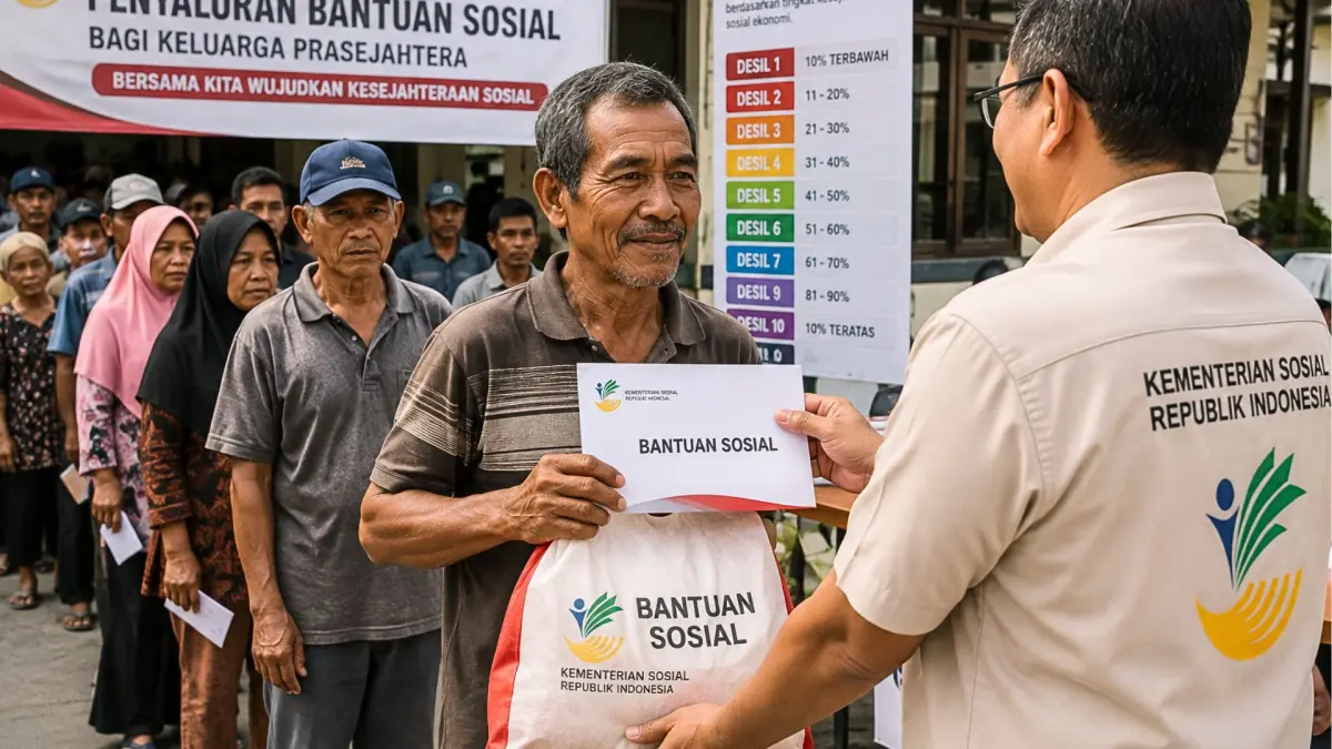 Pengelompokkan desil untuk penentuan penerima manfaat bantuan dari KEMENSOS. (CHAT GPT/ANDHIKA FERIAWAN/RADAR BOJONEGORO)