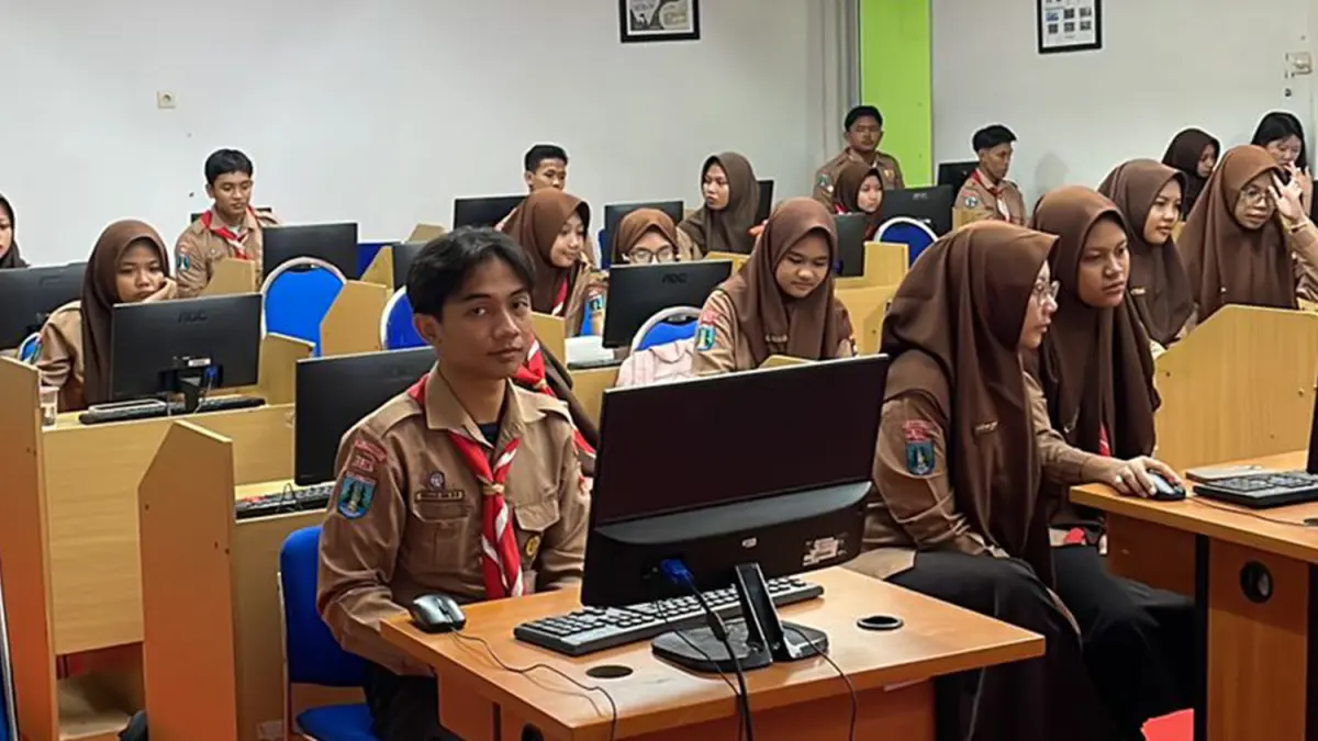 PERSIAPAN TKA: Simulasi TKA di SMAN MT Bojonegoro tahun lalu. Semua siswa kelas 12 SMA tersebut telah didaftarkan untuk mengikuti TKA tahun ini. (ISTIMEWA/RADAR BOJONEGORO)