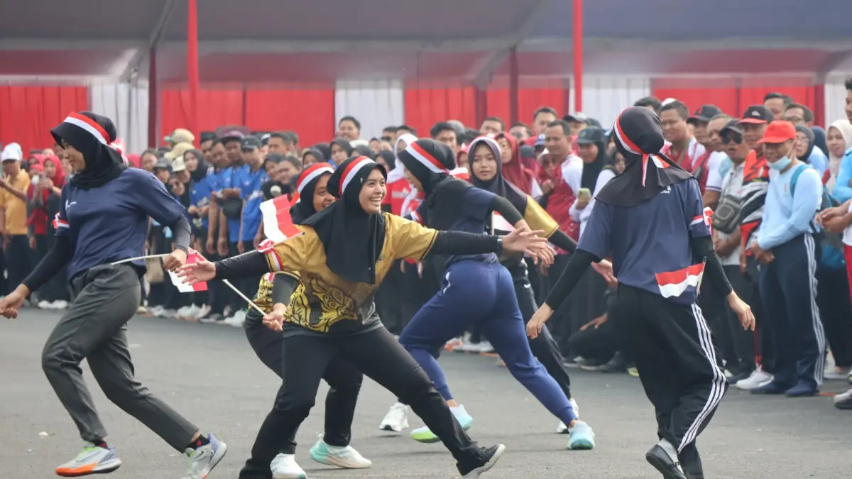 PERMAINAN TRADISIONAL: Forkab Bojonegoro 2026 memadukan olahraga tradisional dan olahraga prestasi. (ISTIMEWA/RADAR BOJONEGORO)