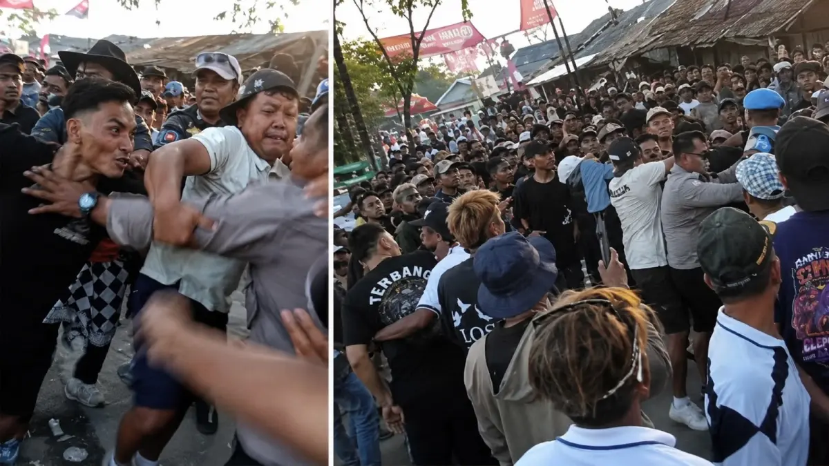 RICUH : Karnaval di Desa Rowobungkul Kecamatan Ngawen ini ricuh.(IST/RADAR BOJONEGORO)