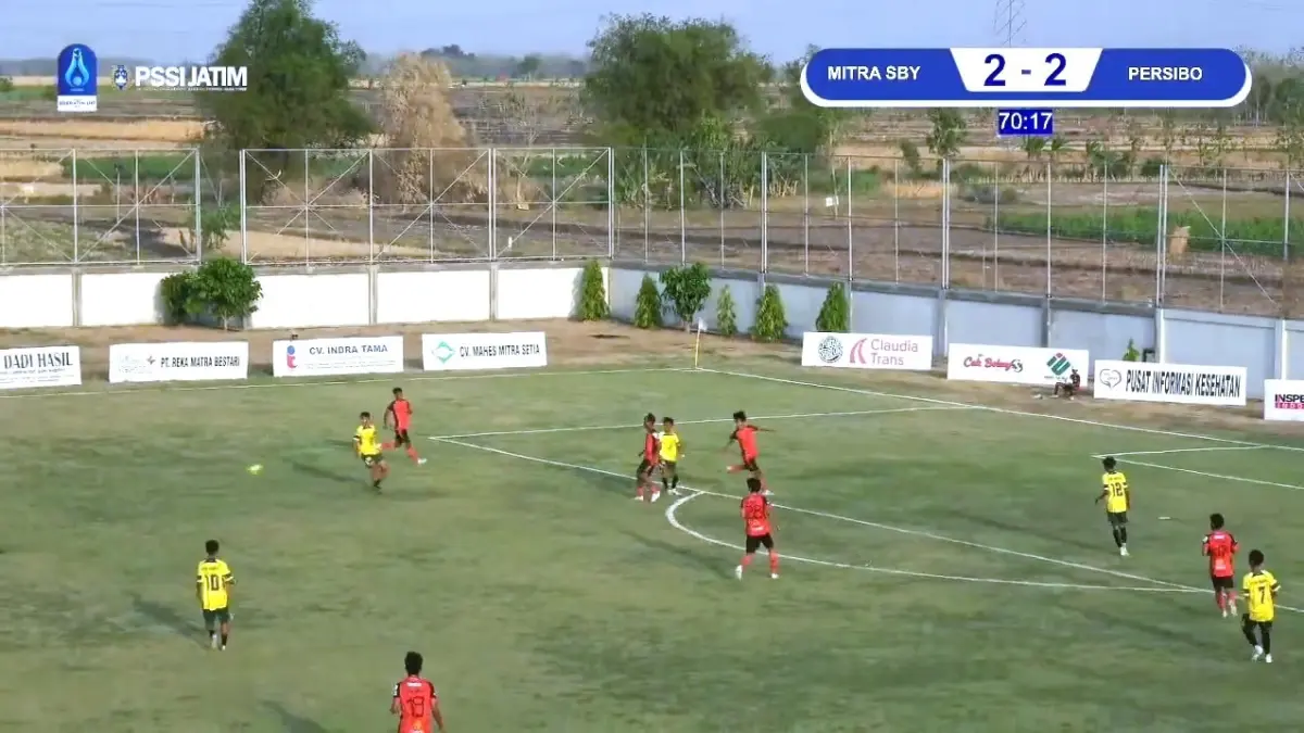 PIALA SOERATIN: Persibo U-17 berhasil singkirkan Mitra Surabaya U-17 pada ajang Piala Soeratin U-17 usai melakoni drama adu penati di Stadion Mini Gayam pada Minggu (30/8). (ISTIMEWA/RADAR BOJONEGORO)