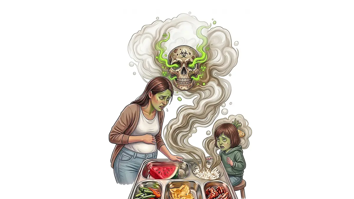 Ilustrasi keracunan MBG