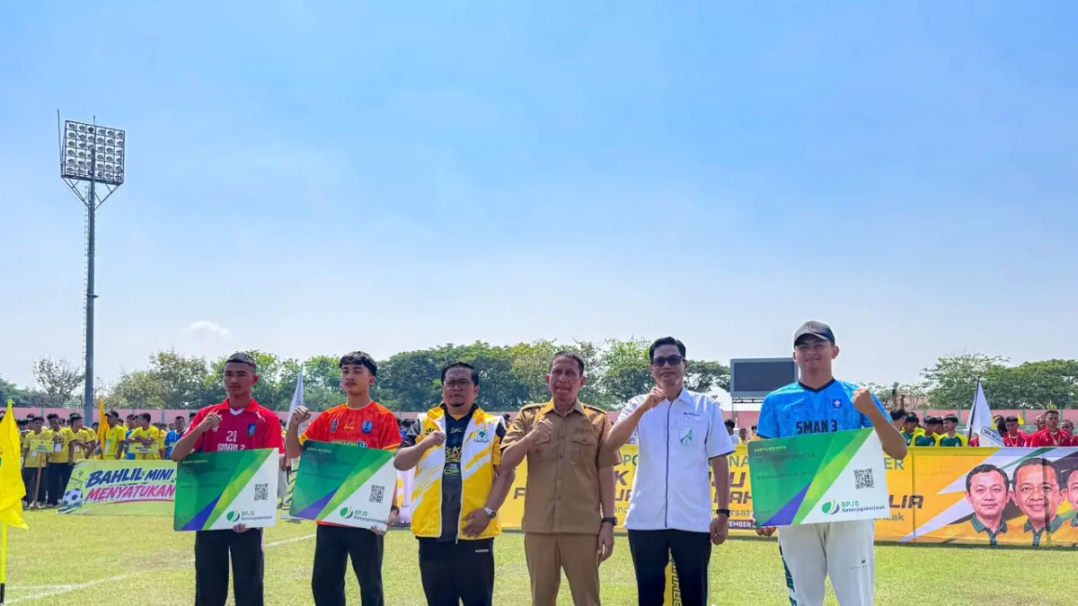 BPJS Ketenagakerjaan bojonegoro memberikan perlindungan kepada seluruh peserta bahlil mini soccer zona 5