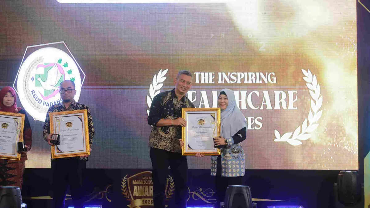 INSPIRATIF: RSUD Padangan. menerima penghargaan dalam ajang Radar Bojonegoro Award 2026