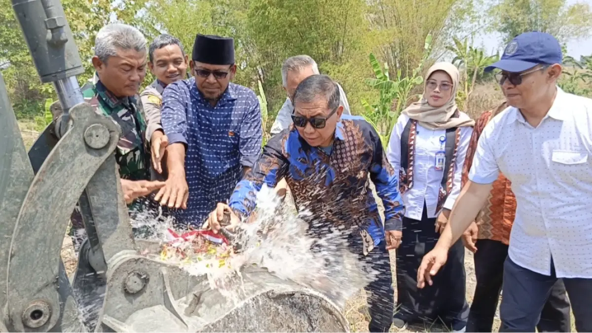 GROUNDBREAKING: Pengelola kilang mini LNG, PT Tirta Naga Mahadaya Sentosa (TNMS) menggelar groundbreaking (peletakan batu pertama) dan syukuran, Rabu (23/9/2026).
