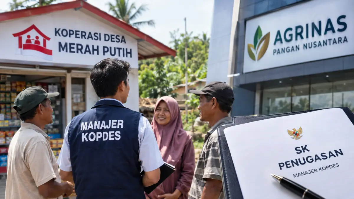 Ilustrasi SK penugasan Mnager KDKMP
