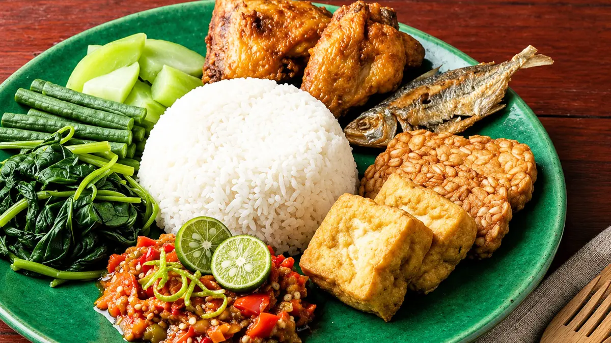 Nasi Tempong khas Banyuwangi menjadi salah satu kuliner yang bisa kamu coba. (PINTEREST/ANDHIKA FERIAWAN/RADAR BOJONEGORO)