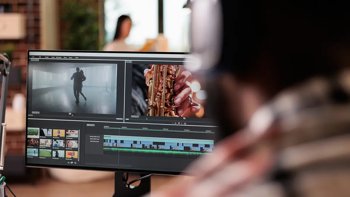 Editing film