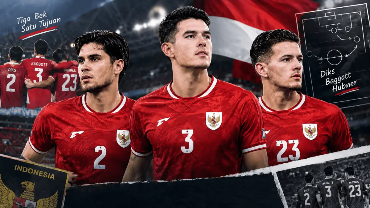 Ilustrasi trio Bek Indonesia di FIFA ASEAN cup 2026