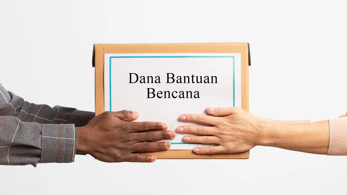 Ilustrasi dana bantuan bencana.