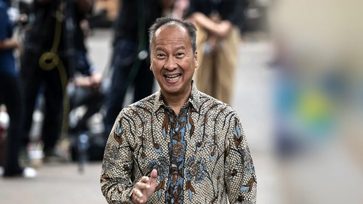 Agus Gumiwang, eks menteri perindustrian yang digantikan Sarmuji, Kamis (1/10). (ANTARA)