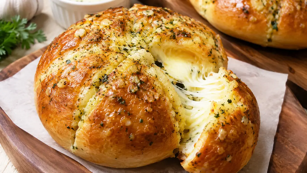 Korean Garlic Cheese Bread salah satu kuliner viral di tahun 2026. (AI/ANDHIKA FERIAWAN/RADAR BOJONEGORO)