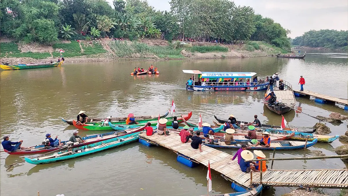 Bengawan Solo yang menyimpan banyak sekali jejak sejarah di Bojonegoro. (ISTIMEWA)