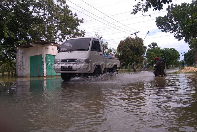Kali Gandong Meluap, Dua Desa Banjir