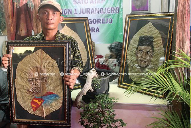 Pungky Aji Sulistyo, Pelukis Blora dengan Media Daun Jati