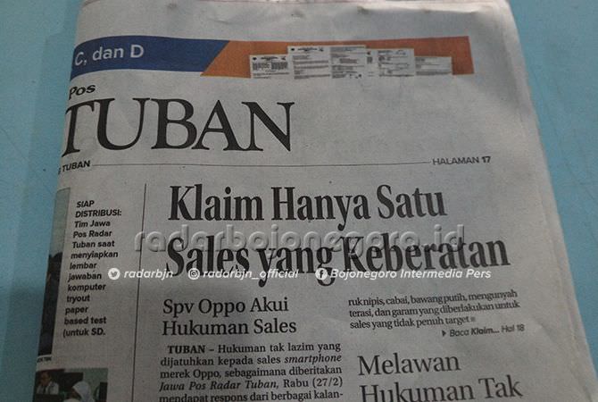 Sales Oppo yang Laporkan