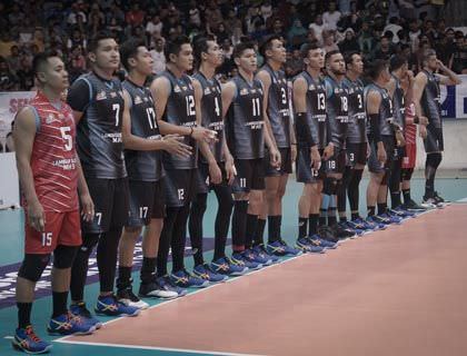 Lamongan Sadang MHS  bertanding melawan Jakarta Garuda di Purwokerto